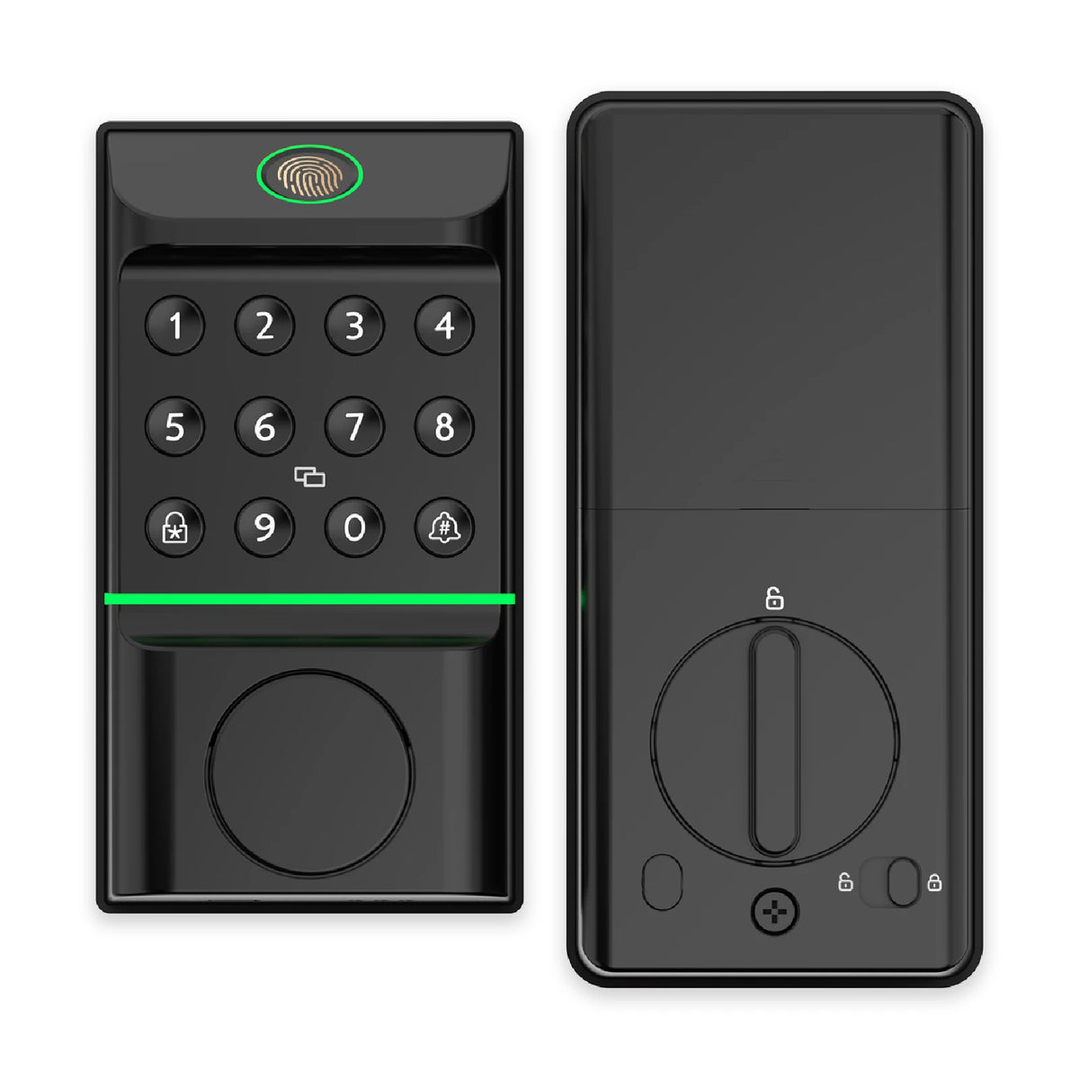 Viladepot Bluetooth Fingerprint Smart Door Lock With App And Keypad
