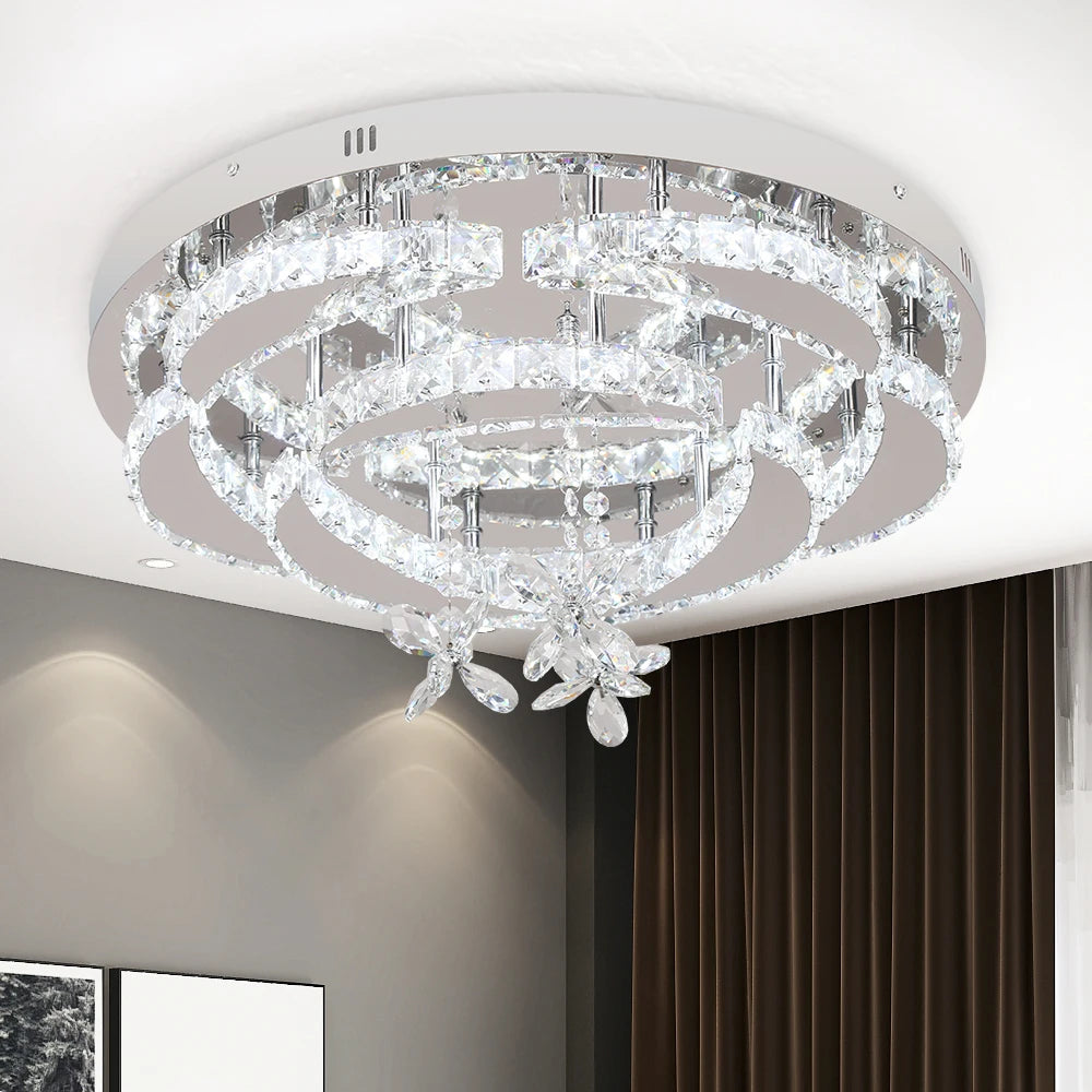 GreeLustr K9 Crystal LED Chandelier for Dining Room and Bedroom