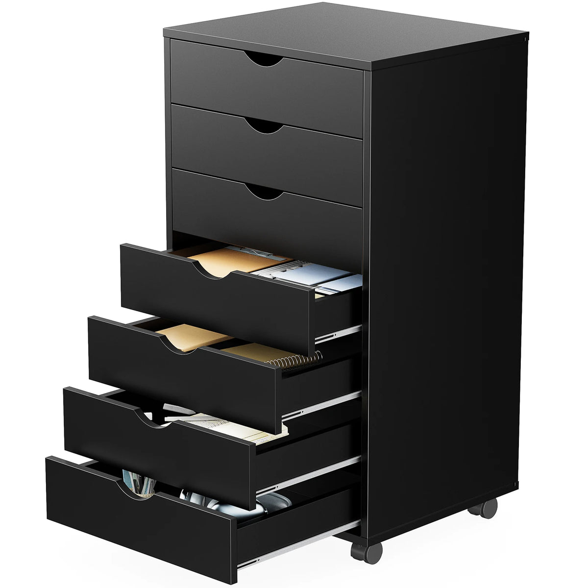 JHK 7 Drawer Mobile Storage Cabinet With Wheels For Home