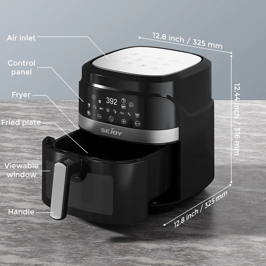 Sejoy 8-In-1 Air Fryer Oven With Roast And Bake Functions