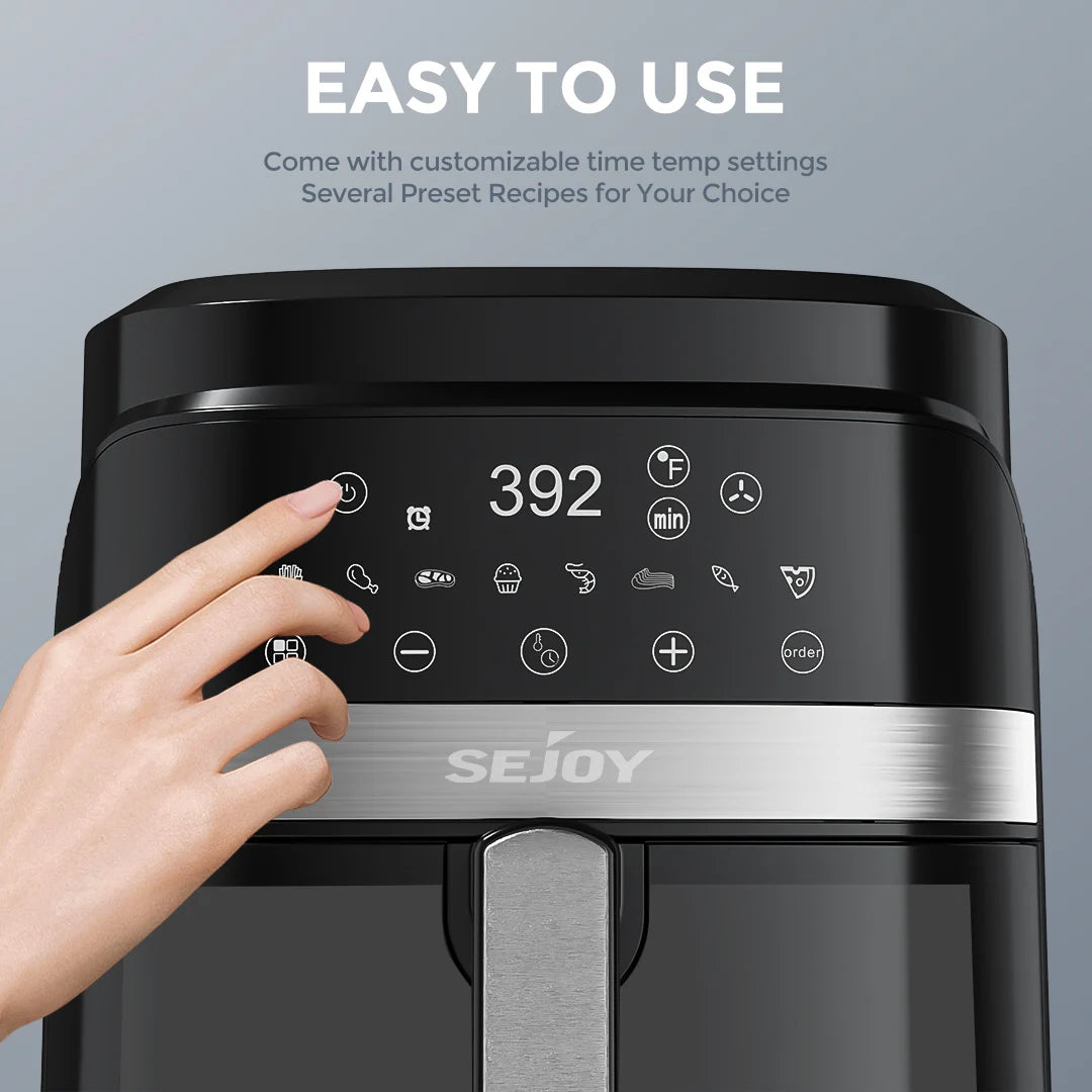 Sejoy 8-In-1 Air Fryer Oven With Roast And Bake Functions