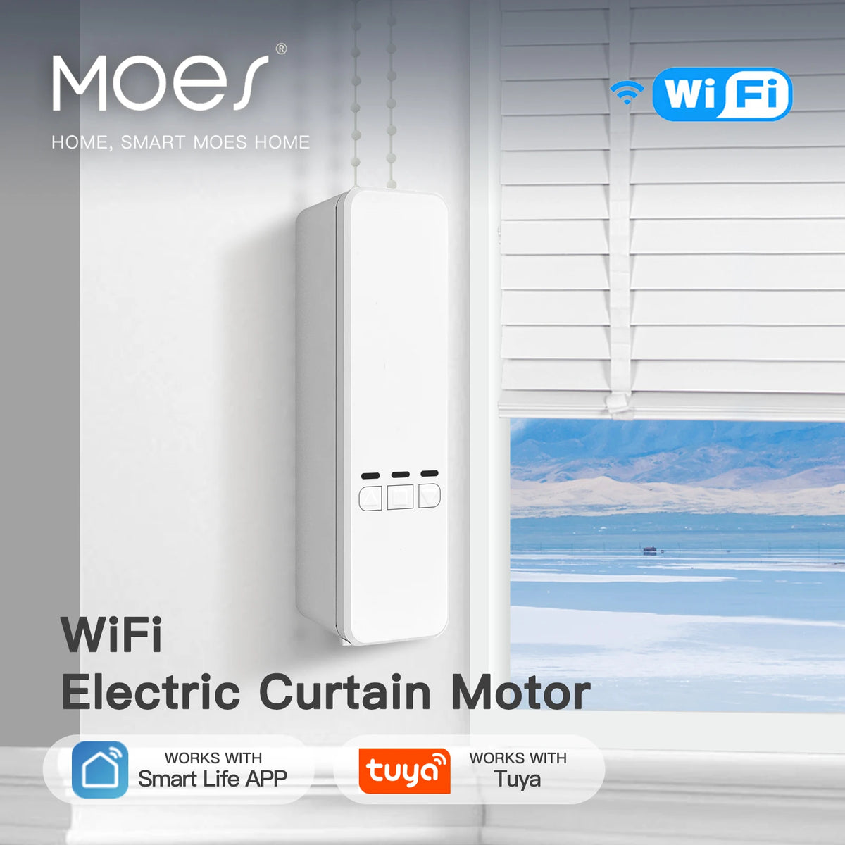 MOES Tuya Motorized Roller Blind Chain Drive RF Remote Kit