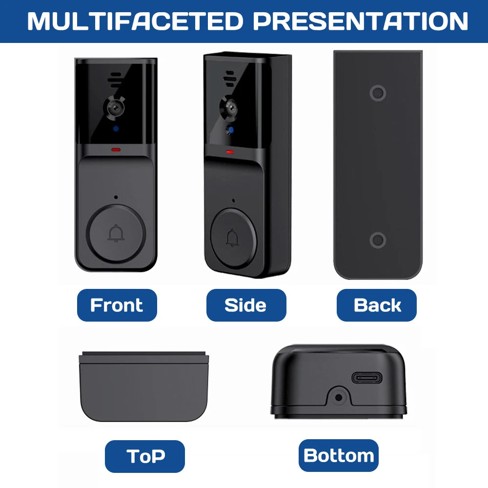 Wireless Video Doorbell Intercom With Night Vision Two Way Audio