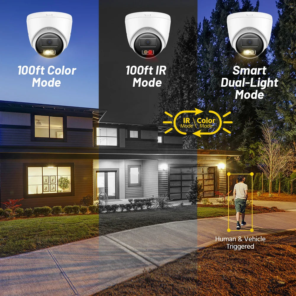 ANNKE 8MP 4K PoE Security Camera Dual Light Audio Detection