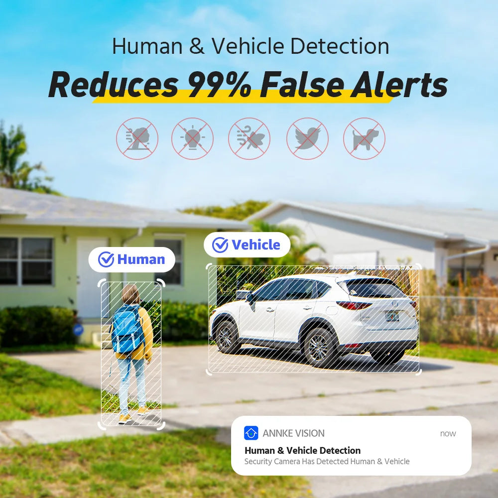 ANNKE 8MP 4K PoE Security Camera Dual Light Audio Detection