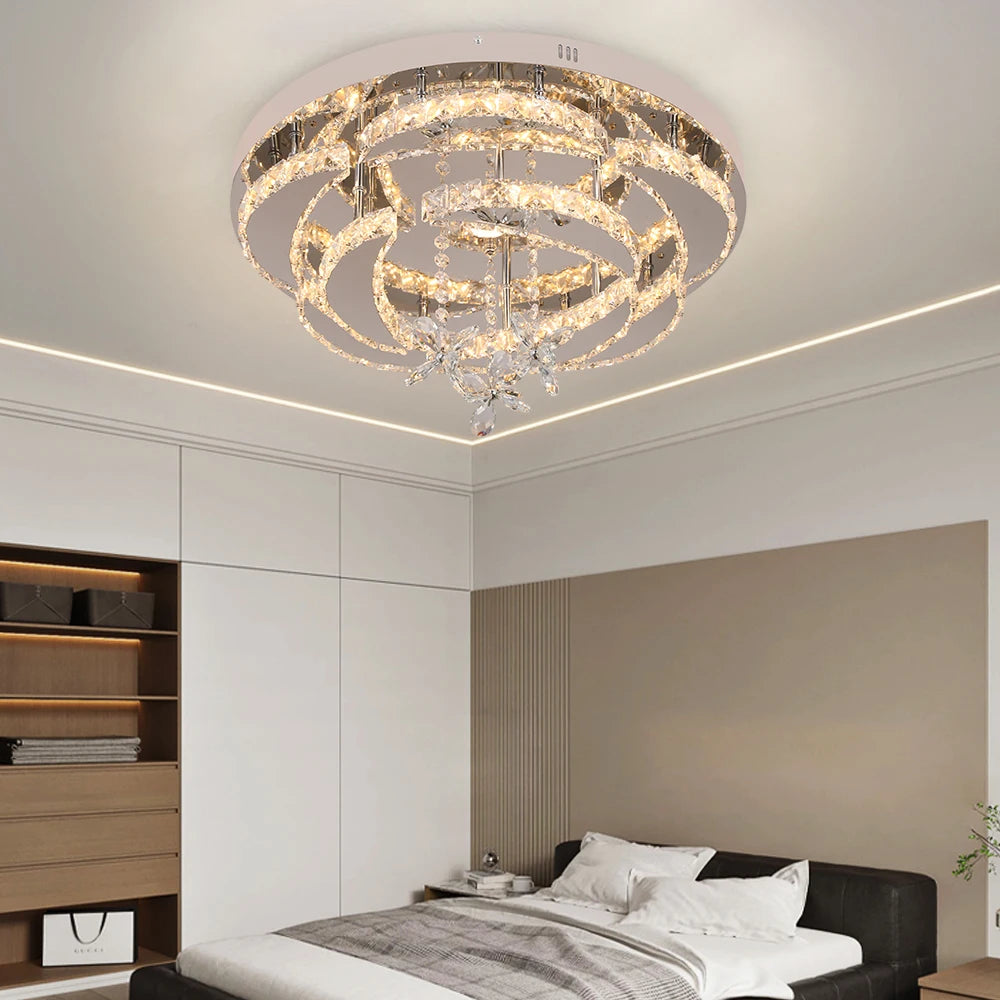 GreeLustr K9 Crystal LED Chandelier for Dining Room and Bedroom