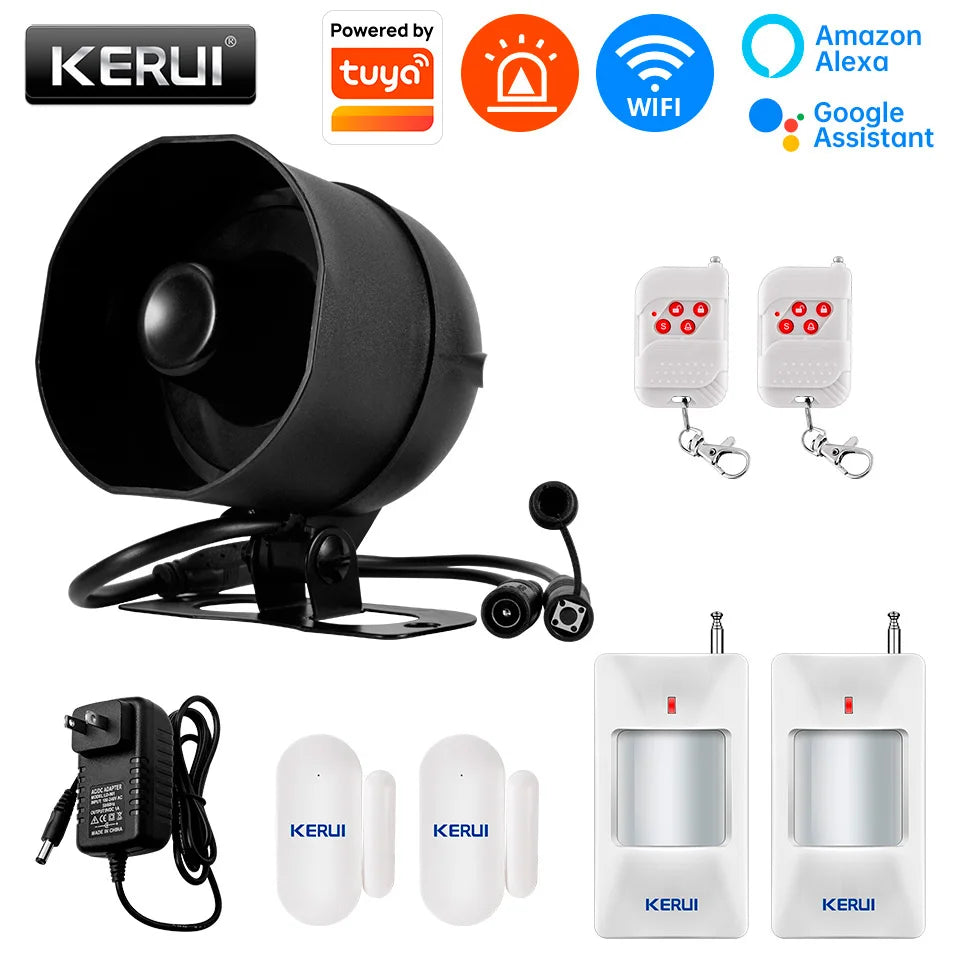 KERUI Tuya Smart WiFi Home Security Alarm System Kit
