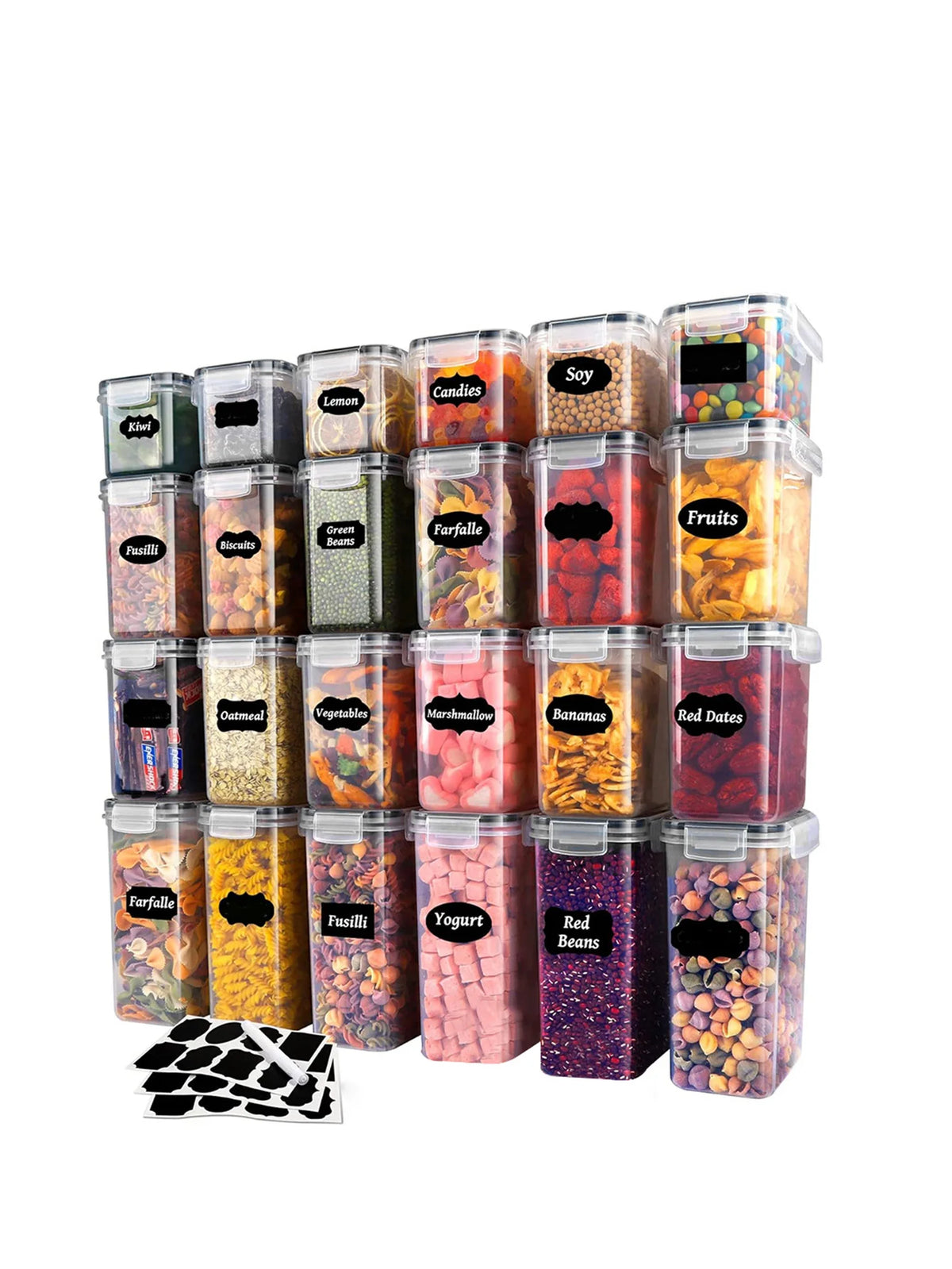 Airtight Food Storage Containers With Lids For Pantry Organization