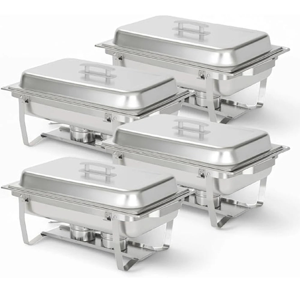 Electric Stainless Steel Chafing Dish Buffet Food Warmer Set