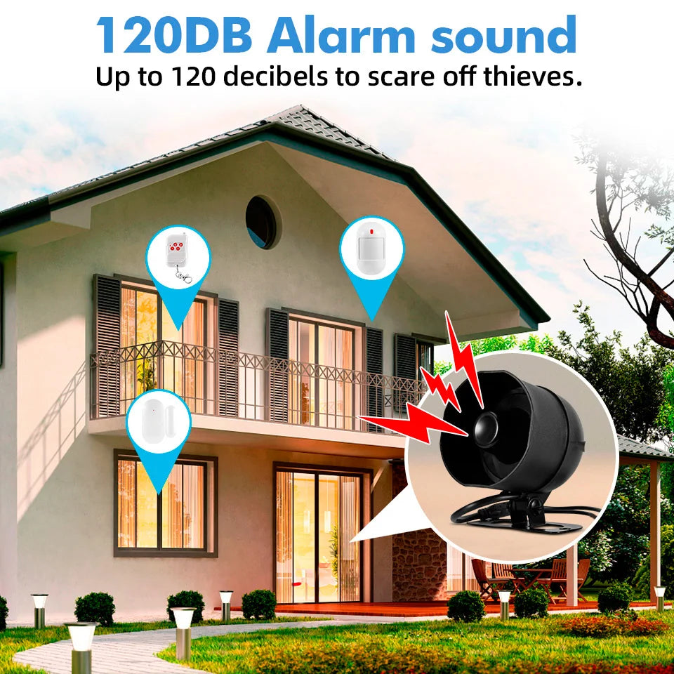 KERUI Tuya Smart WiFi Home Security Alarm System Kit