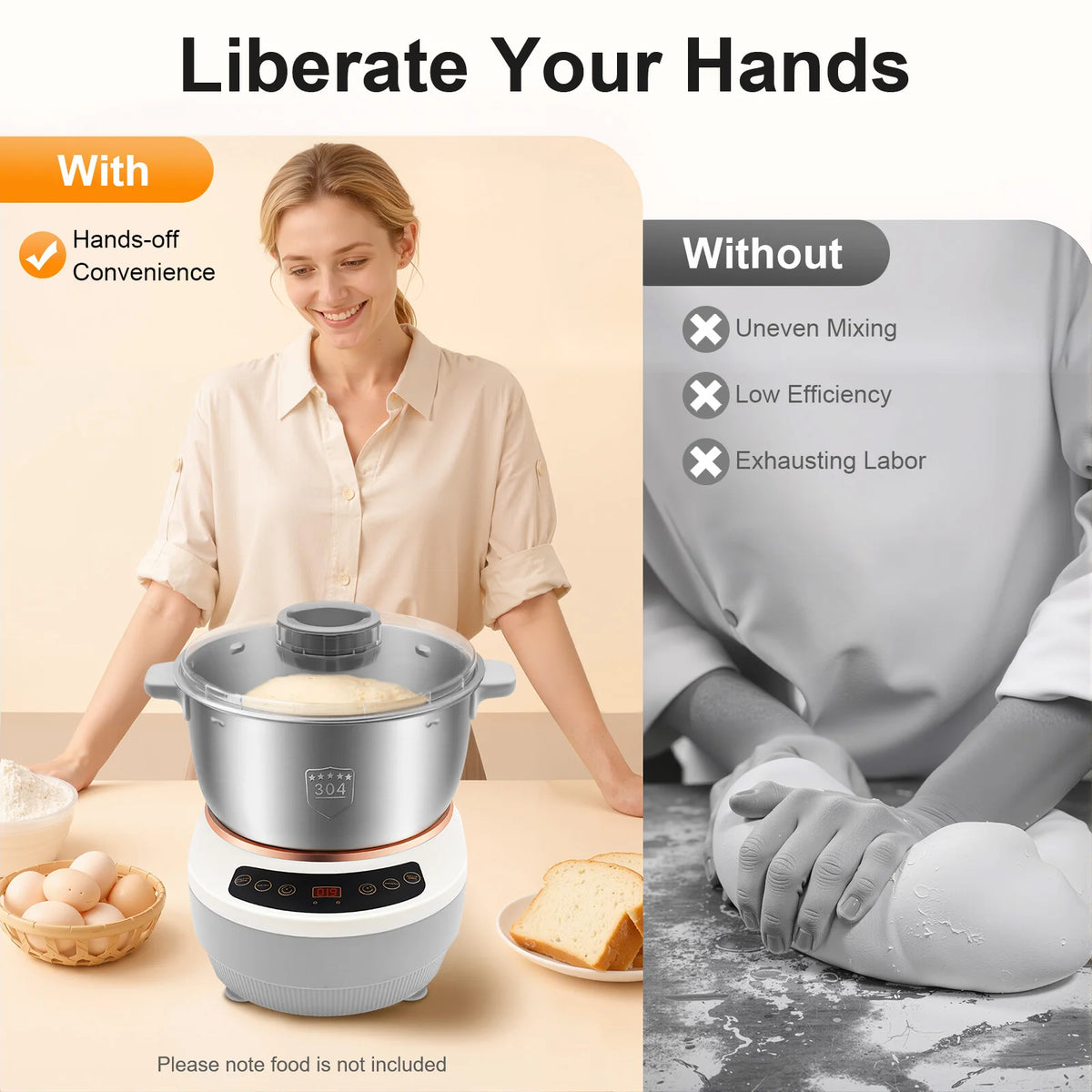 Electric Dough Maker With Fermentation Function For Bread And Pizza