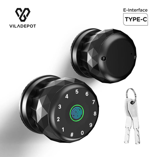 Viladepot Smart Fingerprint Door Lock With Passcode And App Control