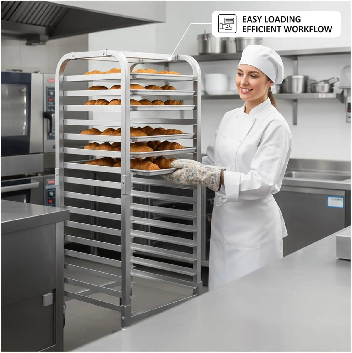 Garvee 20 Tier Aluminum Bun Pan Baking Rack With Wheels