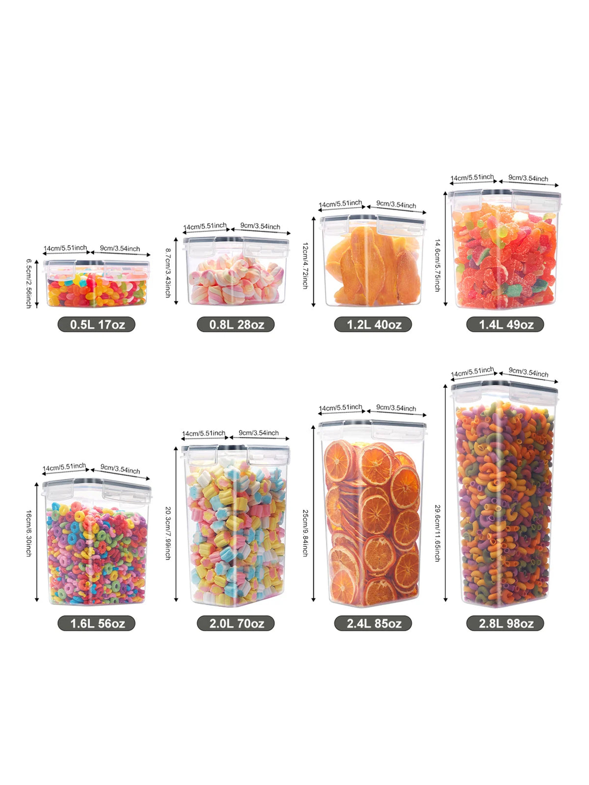 Airtight Food Storage Containers With Lids For Pantry Organization