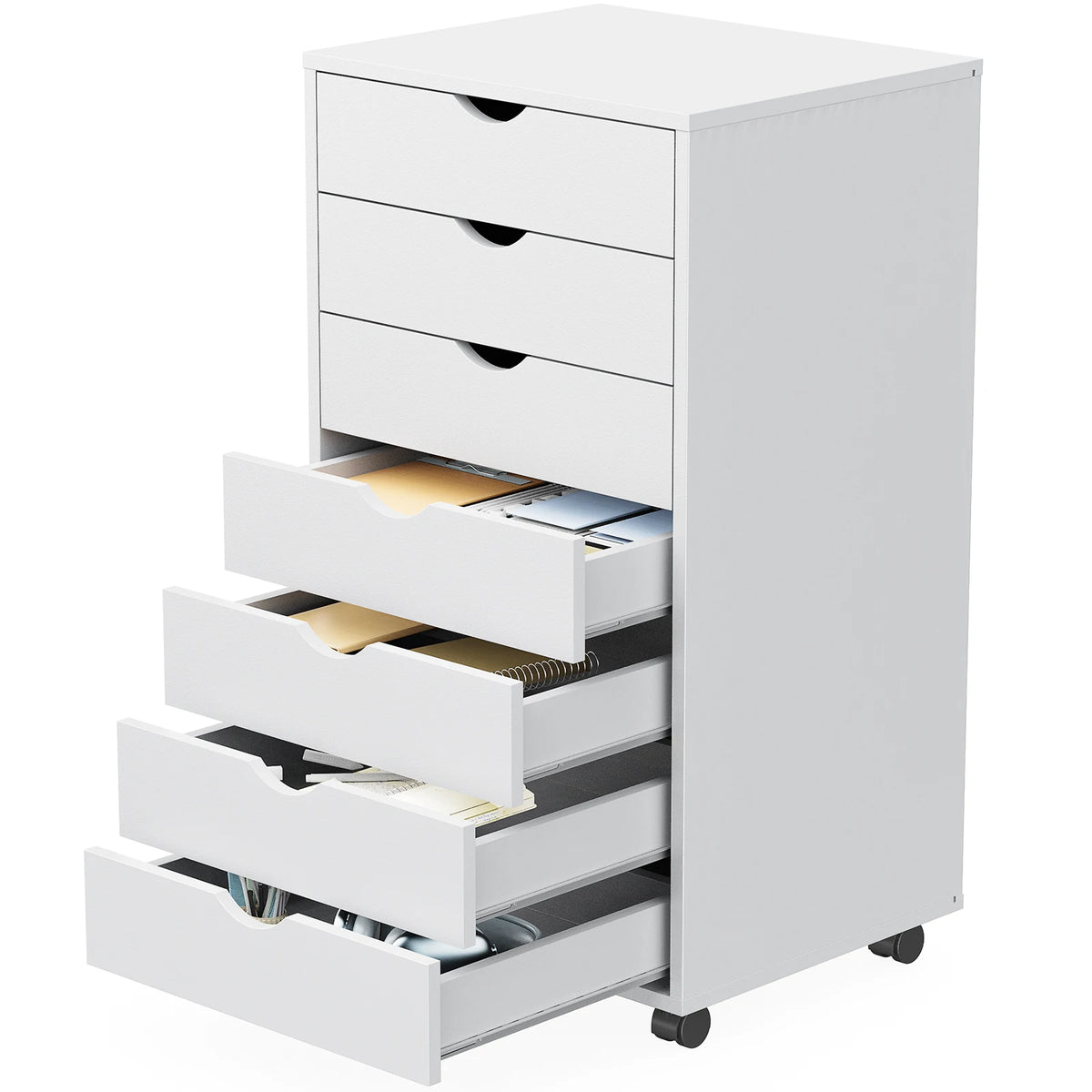 JHK 7 Drawer Mobile Storage Cabinet With Wheels For Home