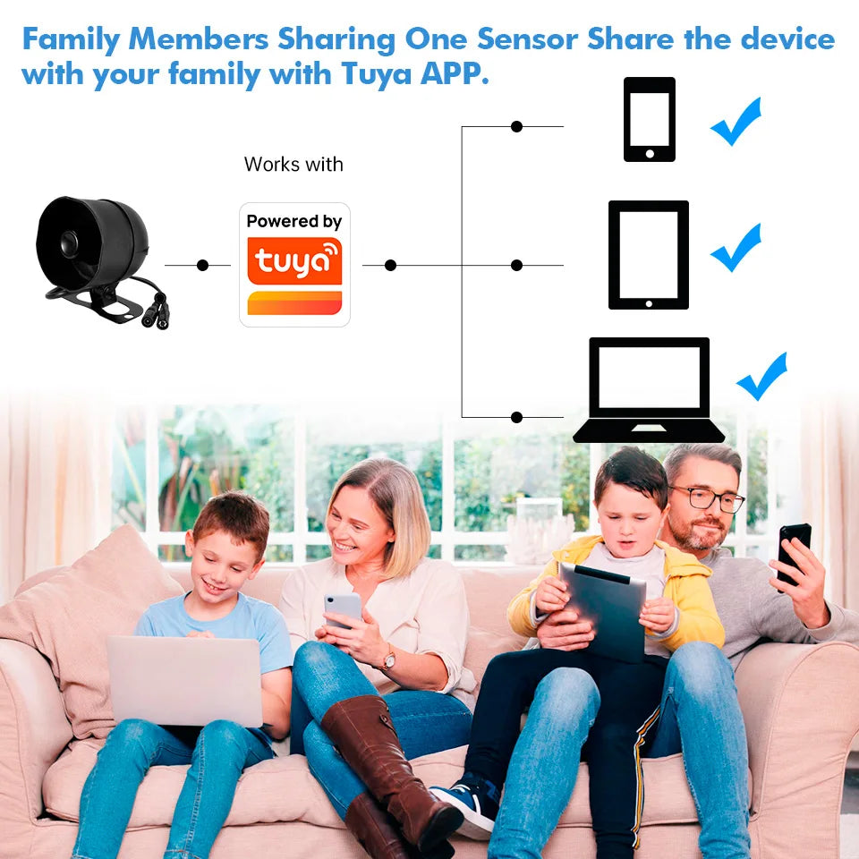KERUI Tuya Smart WiFi Home Security Alarm System Kit