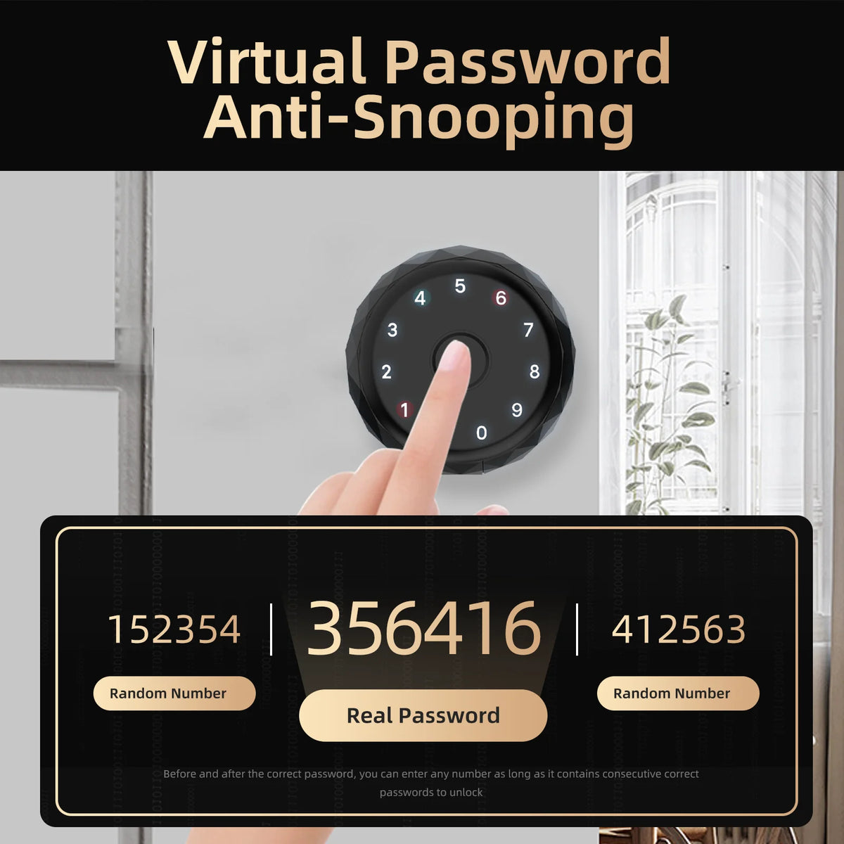 Viladepot Smart Fingerprint Door Lock With Passcode And App Control