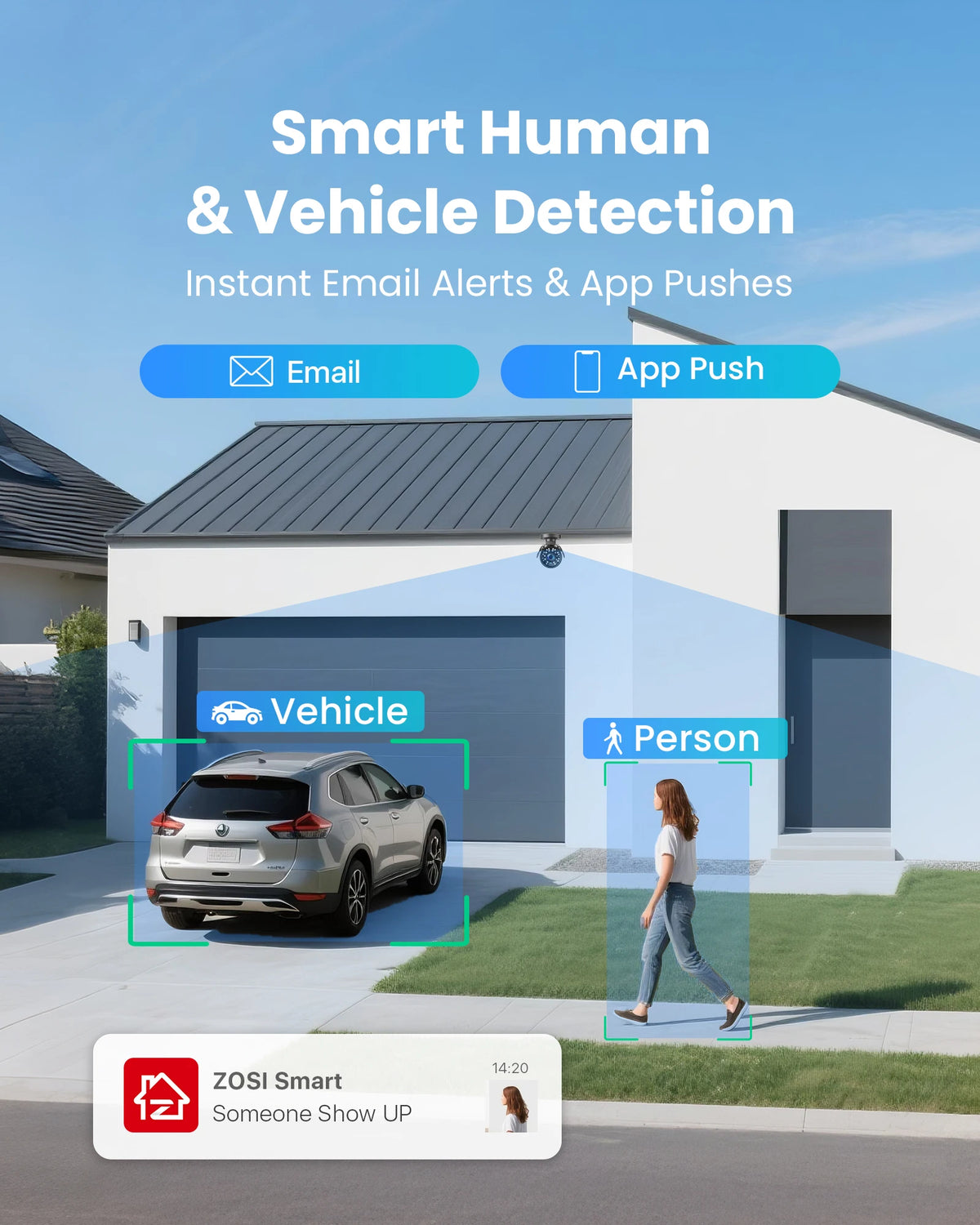 ZOSI 16 Channel Hybrid 4-in-1 AI Detection Security DVR Recorder