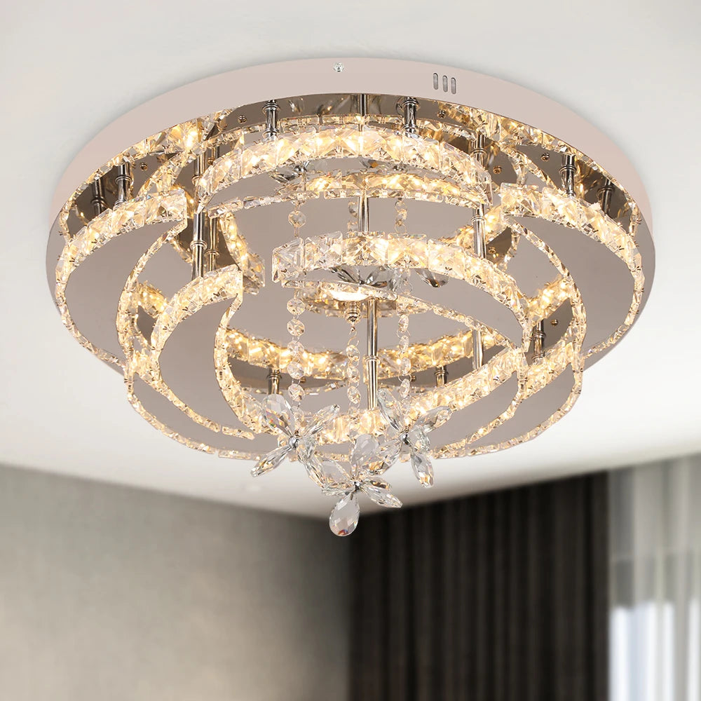 GreeLustr K9 Crystal LED Chandelier for Dining Room and Bedroom