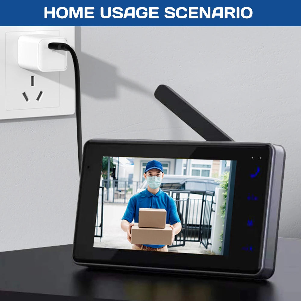 Wireless Video Doorbell Intercom With Night Vision Two Way Audio