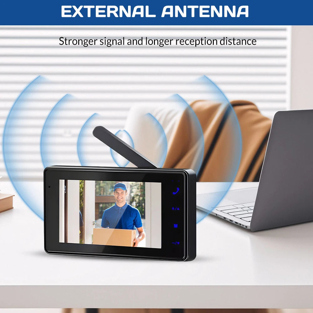 Wireless Video Doorbell Intercom With Night Vision Two Way Audio