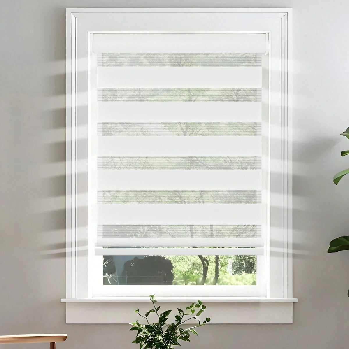 Dual Layer Zebra Blinds for Day and Night Light Control