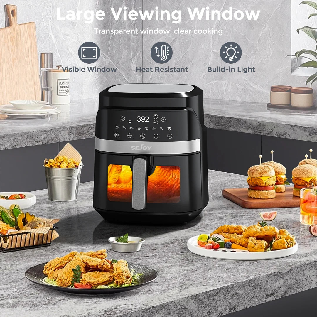 Sejoy 8-In-1 Air Fryer Oven With Roast And Bake Functions