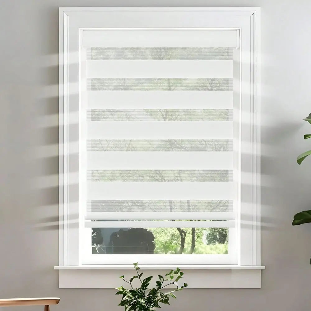 Dual Layer Zebra Blinds for Day and Night Light Control