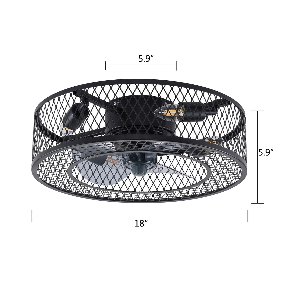 Ceiling Fan Chandelier With Remote Control Timer And Quiet Lighting