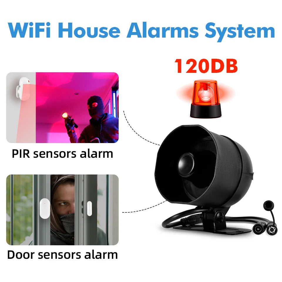 KERUI Tuya Smart WiFi Home Security Alarm System Kit