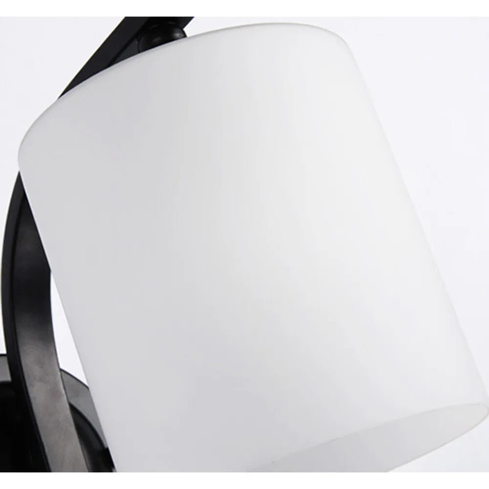 Modern Glass Cylinder Wall Sconce Light Fixture for Bedroom Decor